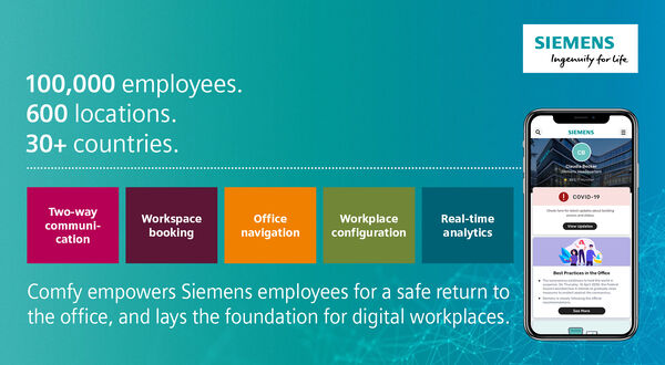 Siemens to equip 600 locations with its workplace experience app