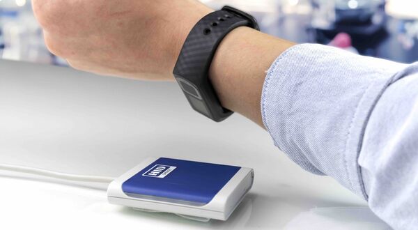 Opening doors with workplace wearables
