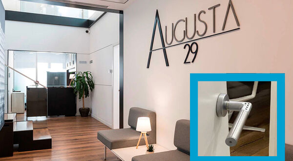 Easy, key-free door security saves everyone’s time at this modern Barcelona office