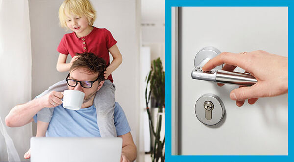 One simple door upgrade ensures a home office is private and secure