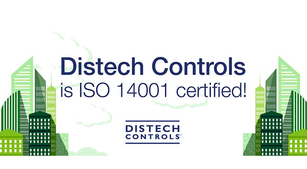 Distech Controls achieves ISO 14001 accreditation