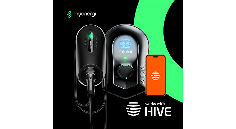 myenergi zappi integrated into the Hive Home app