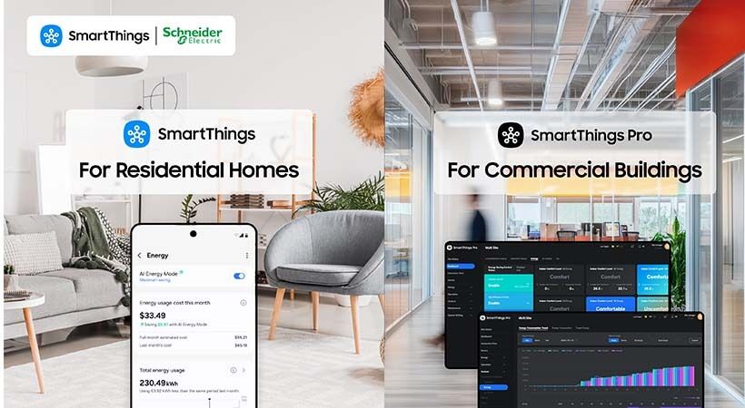 Schneider Electric strengthens smart building and home automation ecosystem with Samsung SmartThings integration