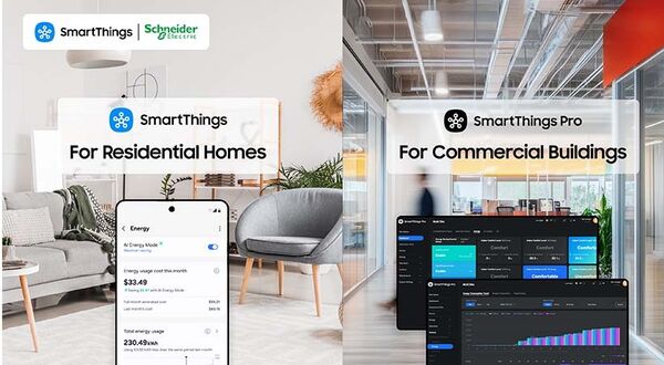 Schneider Electric strengthens smart building and home automation ecosystem with Samsung SmartThings integration
